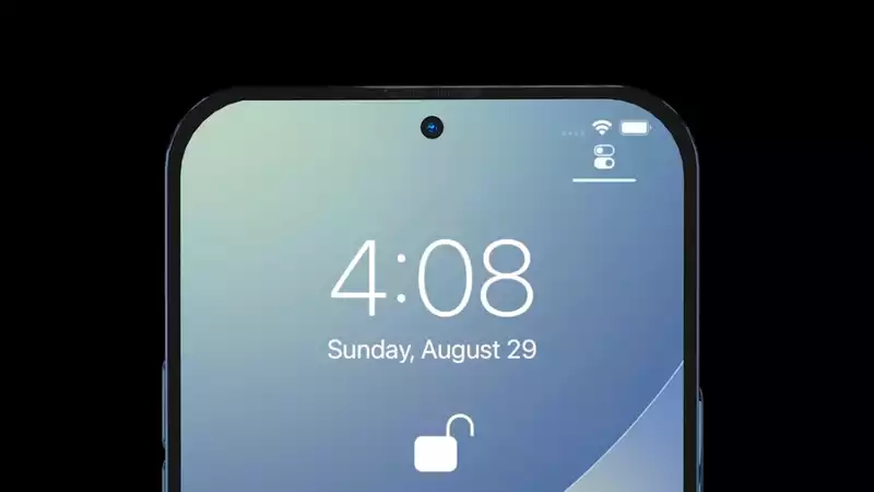 The punch hole display of iPhone14 now looks like a lock