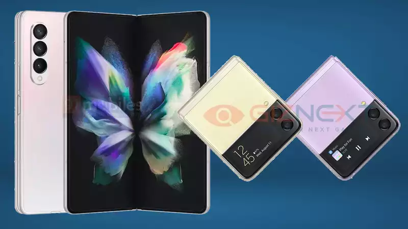 The Samsung Galaxy Z-Fold 3 and Z-Flip 3 renderings show a lot of final design and colors