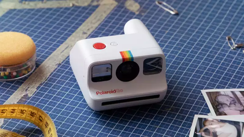 Polaroid Go is a small instant camera that takes small instant photos.