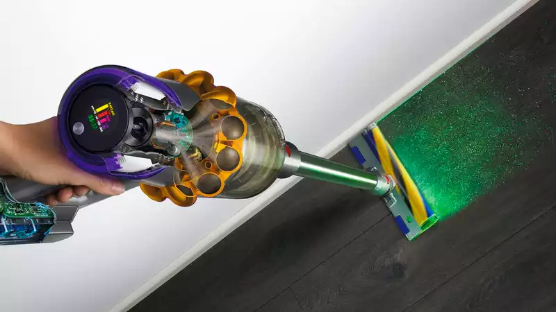 Dyson's new V15 Vacuum is a vacuum lightsaber thanks to the laser